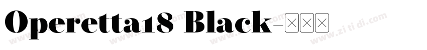 Operetta18 Black字体转换